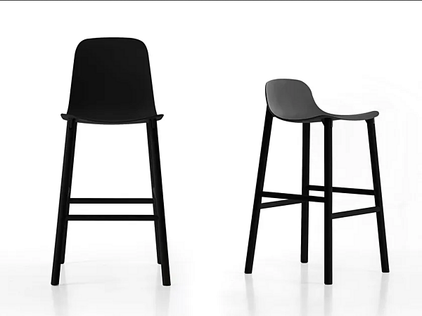 Bar Stool with Footrest Aluminum Sharky Kristalia factory Kristalia from Italy. Foto №1