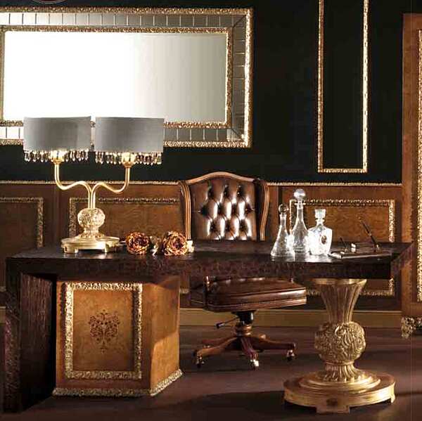 Tufted Leather Swivel Armchair Grand Royal A.R. Arredamenti 419 factory A.R.ARREDAMENTI SRL from Italy. Foto №3