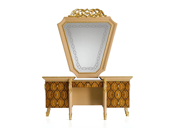 Dressing table in wood with mirror A.R. Arredamenti Harmony 380 factory A.R.ARREDAMENTI SRL from Italy. Foto №2