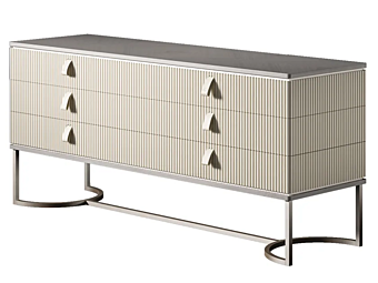 Wooden and metal chest of drawers Cocoon CPRN HOMOOD C312