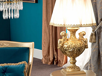 Table lamp with fixed arm Modenese Luxury Interiors 13701 factory MODENESE GASTONE from Italy