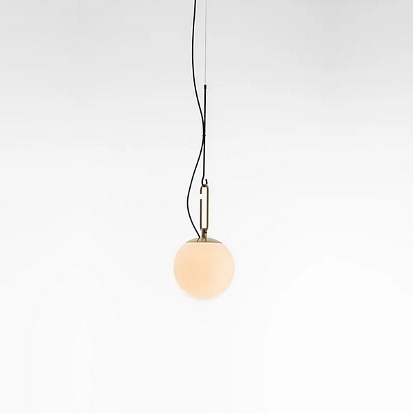 LED pendant lamp made of blown glass Artemide NH 1280010A, 1281010A, 	1283010A factory Artemide from Italy. Foto №3