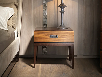 Rectangular wooden bedside table Segreti S195 P ARTE BROTTO S195/P factory Arte Brotto from Italy