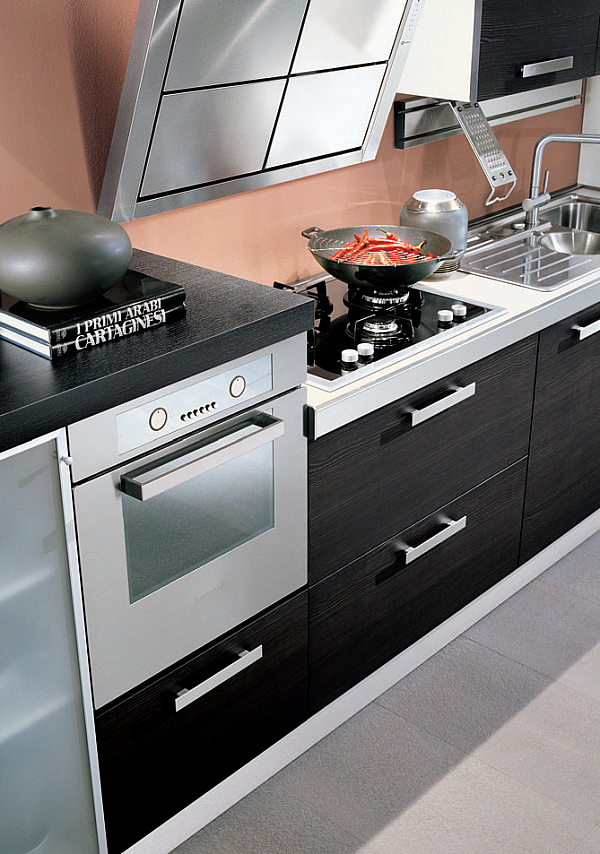 Kitchen HOME CUCINE Frontali finitura Grafite 02 factory HOME CUCINE from Italy. Foto №3