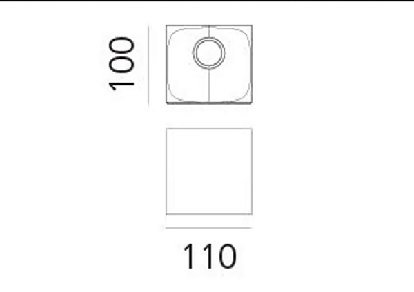 LED Dimmable Wall Light Aluminium Aede Artemide 0041020A factory Artemide from Italy. Foto №3