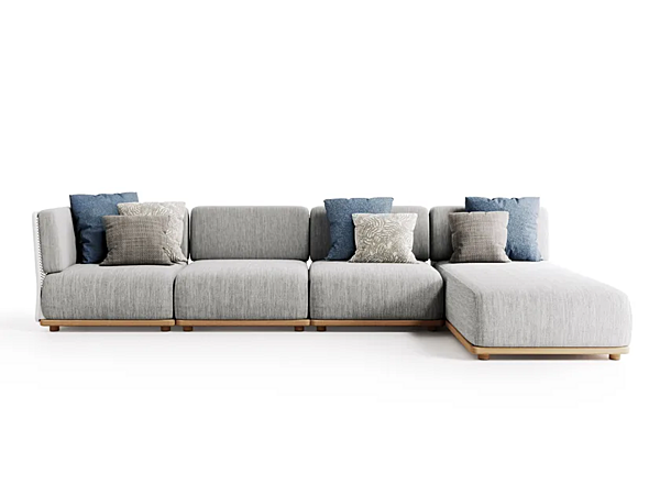 Modular 4-Seater Garden Sofa in Fabric Atmosphera Switch factory ATMOSPHERA from Italy. Foto №1