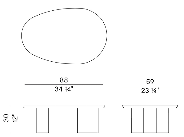 Coffee table in Fior di Pesco Carnico marble and ash Potocco Jade 953 TBO 953/TBO factory POTOCCO from Italy. Foto №3