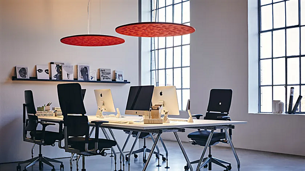 LED Acoustic Pendant Lamp Silent Field 2.0 Artemide 1013040, 1013020, 1013030 factory Artemide from Italy. Foto №7