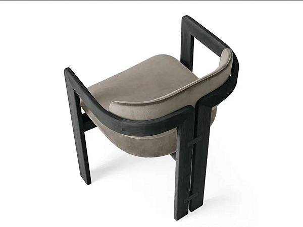 Upholstered Velvet Armchair Gallotti&Radice 0419 factory Gallotti & Radice from Italy. Foto №1