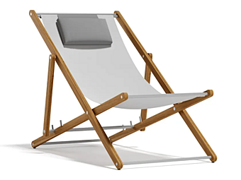 Recliner deck chair with armrests Textilene Atmosphera Nirvana