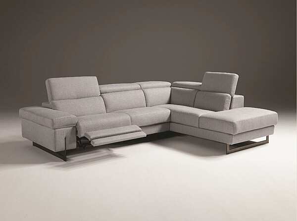 Corner leather sofa with electric motion Egoitaliano Candice factory Egoitaliano from Italy. Foto №2