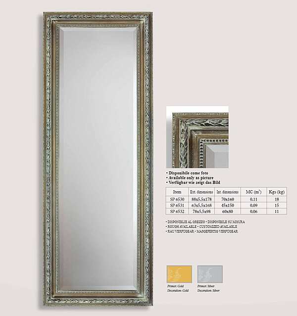 Mirror TONIN CASA SP 6530 factory TONIN CASA from Italy. Foto №1