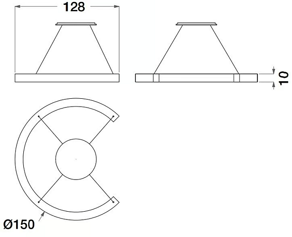 Metal pendant lamp Sesto Senso CPRN HOMOOD S580 factory CPRN HOMOOD from Italy. Foto №2