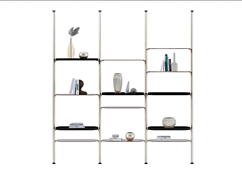 Wall Mounted Bookcase in Wood Petra Paolo Castelli factory Paolo Castelli from Italy