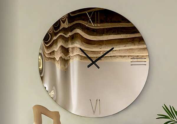 Mirror TONIN CASA ANEMOS_clock - T7957 factory TONIN CASA from Italy. Foto №2