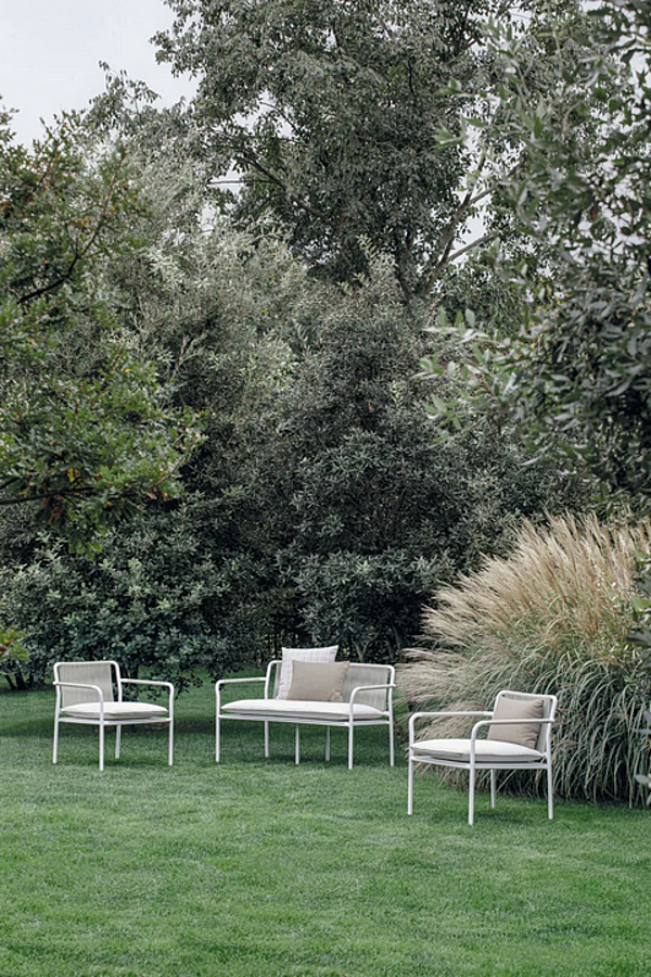 2-Seater Aluminium Garden Sofa with Cushions Atmosphera Air factory ATMOSPHERA from Italy. Foto №6