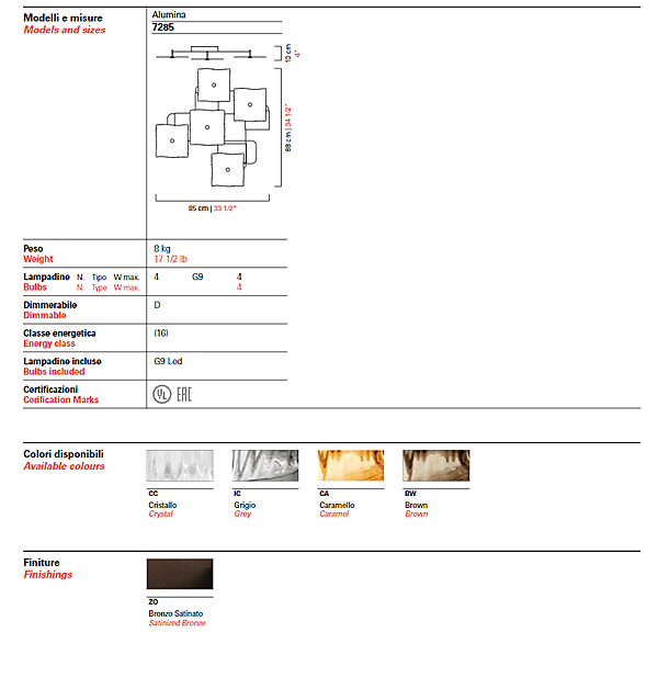 Chandelier Barovier&Toso Alumina 7285 factory Barovier&Toso from Italy. Foto №4