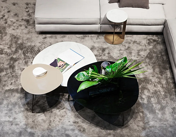 Low marble coffee table VIBIEFFE 710 Pop for living room factory VIBIEFFE from Italy. Foto №2