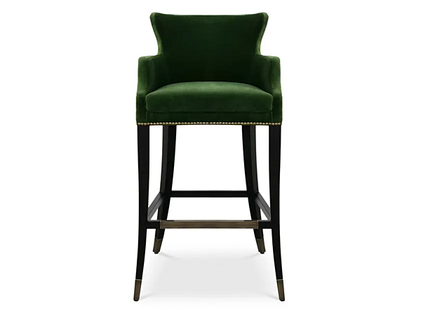 Velvet stool with armrests BRABBU Dukono factory BRABBU from Italy. Foto №2
