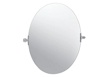 Tilting Oval Wall Mounted Mirror Gentry Home Queen Mirror factory Gentry Home from Italy