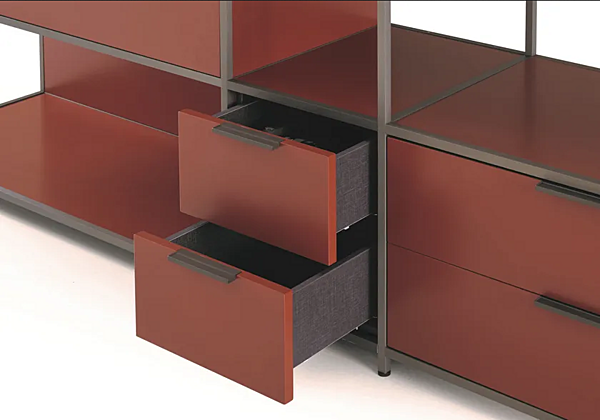 Sectional bookcase Dita system Ligne Roset factory LIGNE ROSET from Italy. Foto №3