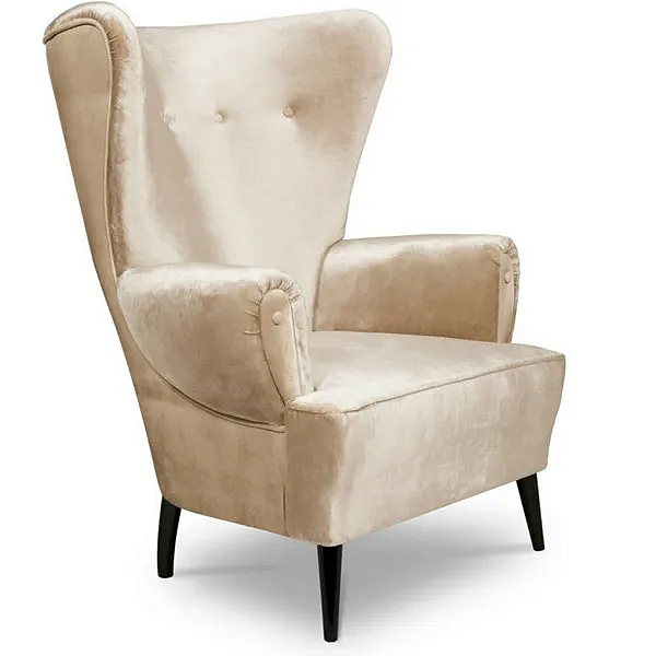 Velvet armchair with armrests BRABBU Clerk factory BRABBU from Italy. Foto №7