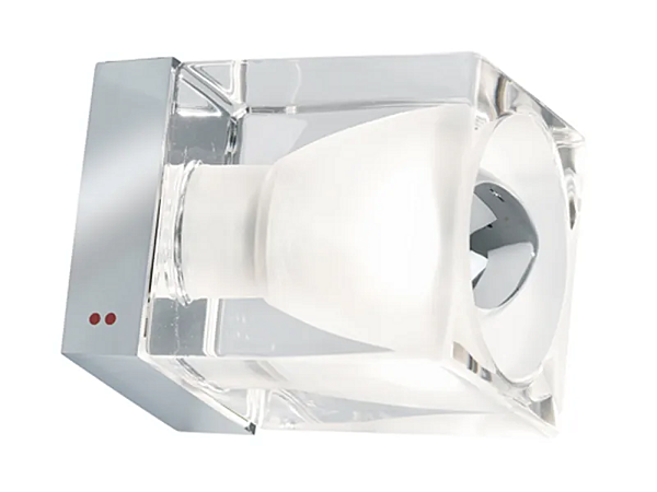 Wall mounted crystal spotlight Fabbian Cubetto factory Fabbian from Italy. Foto №1