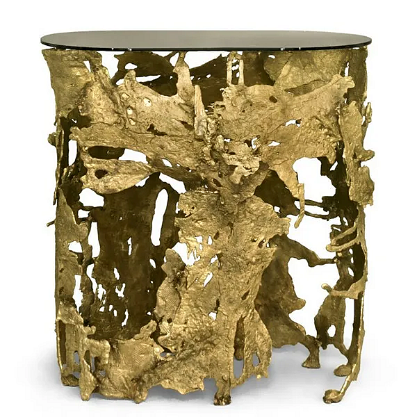 Oval Console Table in Brass by BRABBU CAY Collection factory BRABBU from Italy. Foto №2