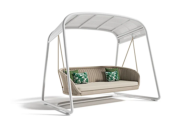 Garden Swing Seat for Two in Teflon and Aluminium Atmosphera Ludo L5 LUDV.DO1 factory ATMOSPHERA from Italy. Foto №8