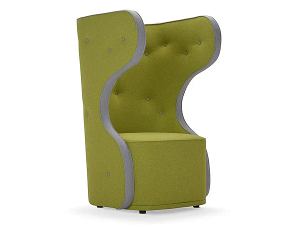 Swivel high back armchair upholstered fabric Adrenalina WOW IMB1070352 factory ADRENALINA from Italy. Foto №1