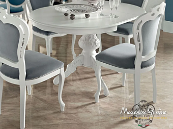 Upholstered chair with soft back Modenese Luxury Interiors 13516 factory MODENESE GASTONE from Italy