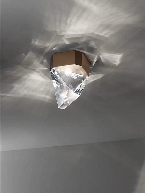 LED ceiling lamp crystal Tripla Fabbian factory Fabbian from Italy. Foto №3