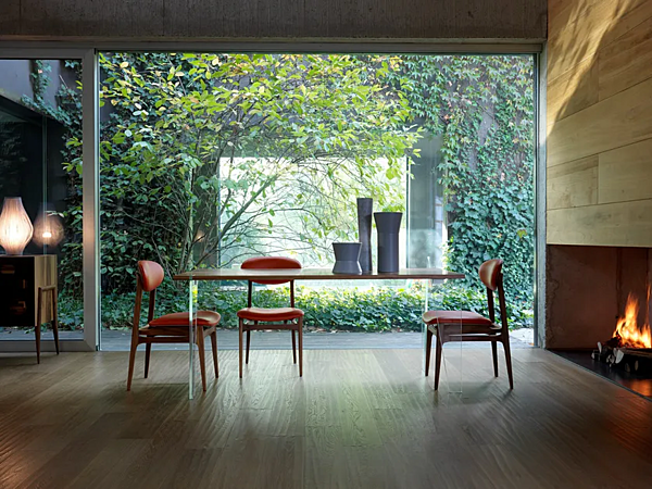 Rectangular walnut table Sospeso B 174 DALE factory DALE from Italy. Foto №2
