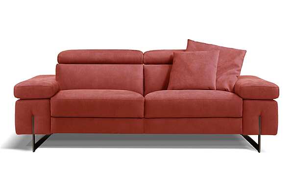 3-seater leather sofa with electric motion Egoitaliano Candice factory Egoitaliano from Italy. Foto №1