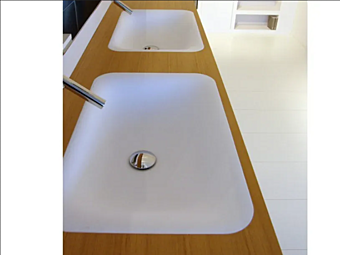 Inset Rectangular Cristalplant Washbasin AGAPE Ottocento 001 Inset Rectangular Cristalplant Washbasin AGAPE Ottocento 001 factory Agape from Italy
