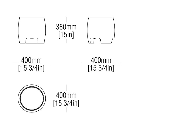 Round Cement and Glass Coffee Table MisuraEmme Boston factory MisuraEmme from Italy. Foto №6