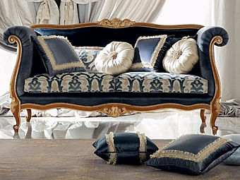 Two-Seater Fabric Sofa Modenese Luxury Interiors 13416 factory MODENESE GASTONE from Italy