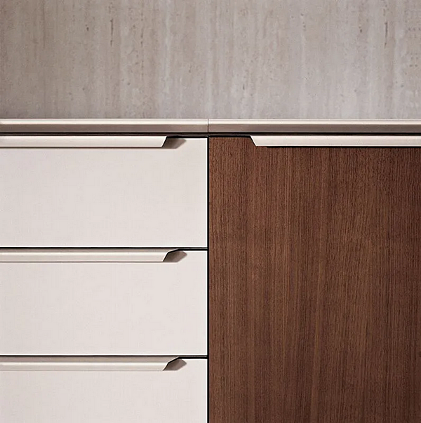 Low wooden office storage unit with drawers i 4 Mariani Paso Doble factory i 4 Mariani from Italy. Foto №7