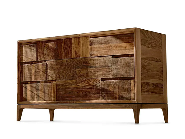 Walnut chest of drawers DALE Trama e Ordito M119 factory DALE from Italy. Foto №1