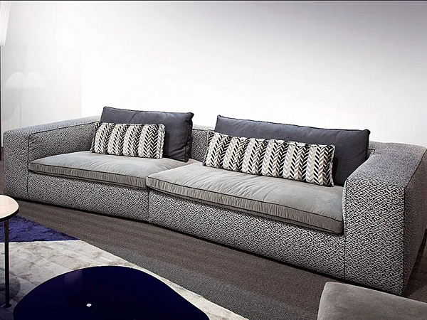 Sectional fabric sofa with chaise longue ERBA ITALIA DAVID factory ERBA ITALIA from Italy. Foto №8