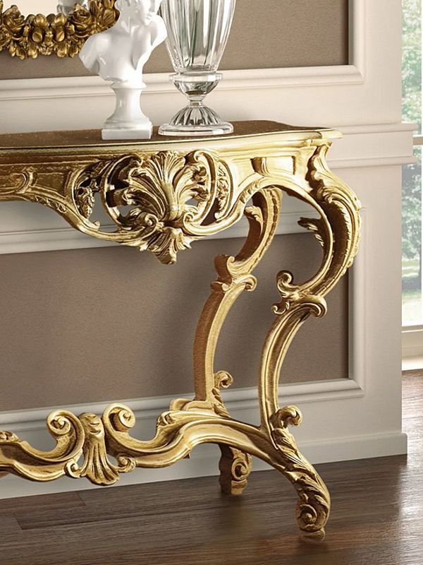 Wooden console table with Diamante design CASA +39 802 factory CASA +39 from Italy. Foto №3