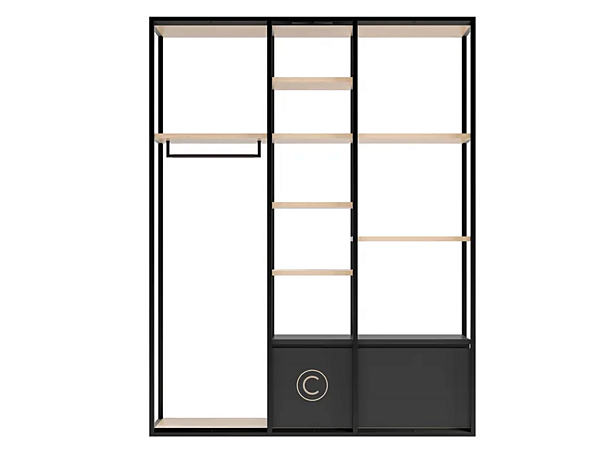 Metal Walk-in Wardrobe Sesto Senso CPRN HOMOOD S512 factory CPRN HOMOOD from Italy. Foto №1