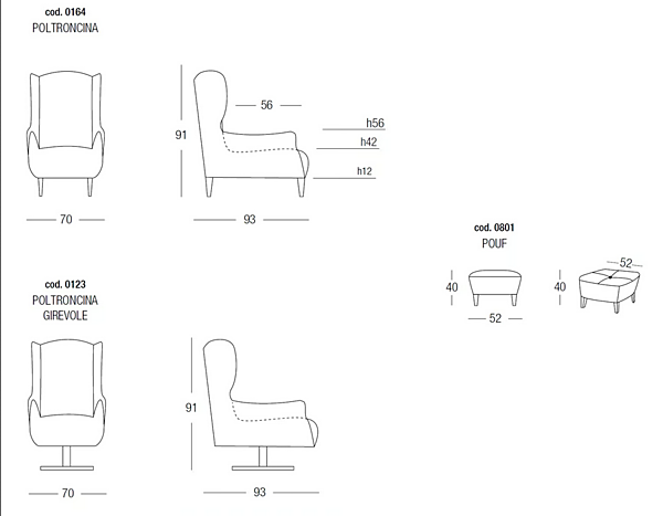 Motorised Fabric Swivel Armchair Randy Egoitaliano factory Egoitaliano from Italy. Foto №3