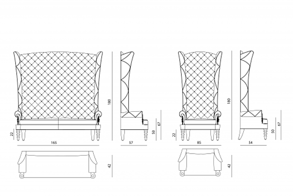 Couch VISIONNAIRE (IPE CAVALLI) Siegfrid factory VISIONNAIRE (IPE CAVALLI) from Italy. Foto №2