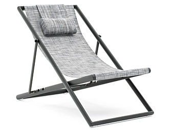 Folding Aluminium Deck Chair with Powder Coating VARASCHIN Clever 229SD5