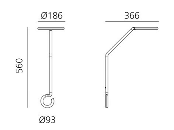 Metal Wall Lamp Vine Light Artemide 1567030A factory Artemide from Italy. Foto №10