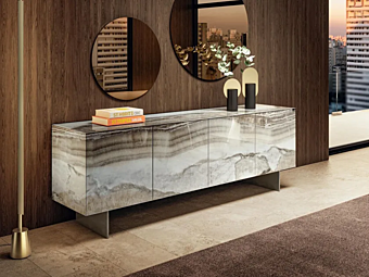 Glass sideboard Materia 1003 LAGO