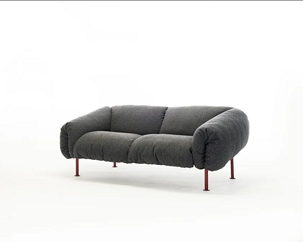 Two-seater fabric sofa with soft back ZANOTTA Za Za factory ZANOTTA from Italy. Foto №2