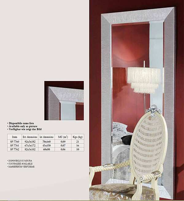 Mirror TONIN CASA SP 7760 factory TONIN CASA from Italy. Foto №1