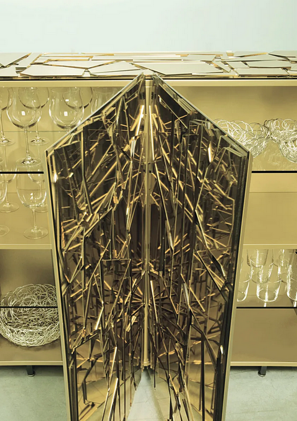 Glass sideboard with doors Edra Scrigno factory EDRA from Italy. Foto №7